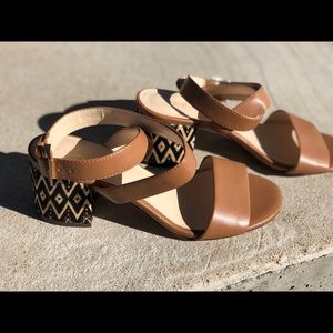 Nine West patterned platform heel! Cute for spring